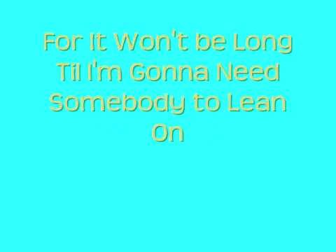 Mitchel Musso- Lean On Me Lyrics