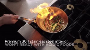 Viking Contemporary 3-Ply Frying Pan, 10 Inch Stainless Steel Fry Pan, 5 Quarts, Silver