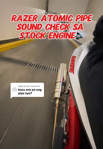 Razer Atomic Pipe Sound Check on Yamaha Aerox