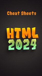 12K views · 157 reactions | HTML Cheat Sheets 2024 only for beginners✅ #reel ##viralvideo #reelsfbviral ##virals #html #beginners #CSS #programming #coding #frontenddeveloper #fullstackdeveloper #fullstack | Animation Coding | Facebook