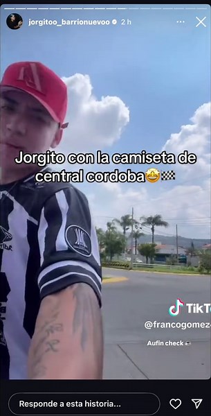 De sgo del estero para el mundo🤩🙌Jorgito barrionuevo influencer “tucumano” con la camiseta de central cordoba en MÉXICO👏Humildad pura❤️ #jorgitobarrionuevo #mexico🇲🇽 #santiagodelestero #camisetas