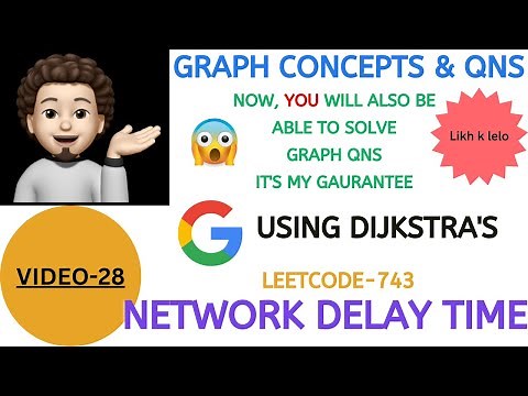 Network Delay Time | Leetcode 743 | GOOGLE | Graph Concepts & Qns - 28 | Explanation+Coding