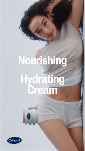 Cetaphil Nourishing & Hydrating body cream locks in hydration for glowy, healthier looking skin​