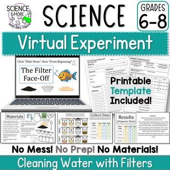 Virtual Science Experiment Water Filters (PowerPoint & Slides) Grades 6-8