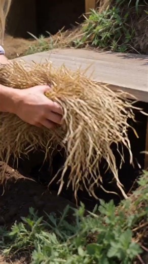 She Built a Smart Chicken Nest in the Hillside 🐔🥚