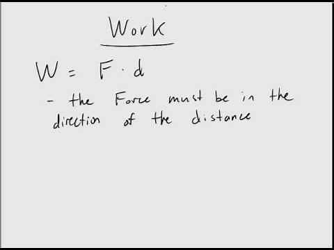 Calculating Work