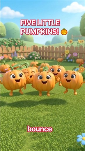Five Little Pumpkins 🎃 | Halloween Song for Kids | Nursery Rhymes #shorts #kidsshorts