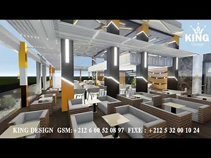 king design, Projet d'aménagement d'un restaurant animation 3D
