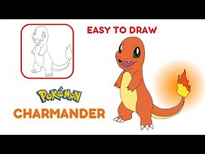 HOW TO DRAW CHARMANDER FROM POKEMON