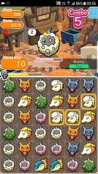 Pokemon Shuffle Mobile Main Stage 688 Burmy (Sandy Cloak) S Rank ITEMLESS『ポケとる スマホ版』