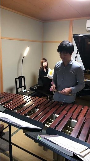 【超高速】フィドル・ファドル　リハーサルをこっそり撮りました　ピアノ&マリンバ　FIDDLE-FADDLE piano&marimba　#shorts