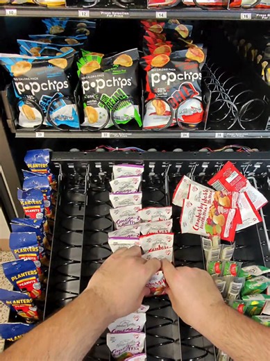 Restocking Healthy Smart Snacks Vending Machine