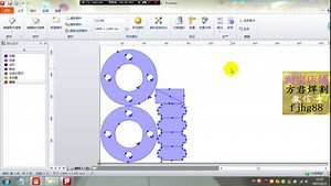 ProNest2015共边桥接模拟运行视频演示套料排版软件G代码编程，NC转换
