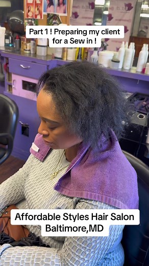 Shampoo and treatment before a sew in install . #sewing #baltimorehairstylist #mybmore #shampoo | Affordable Styles Hair Salon