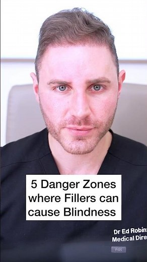 Danger zones for filler-related blindness! 😳