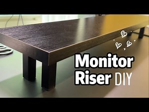 Easy DIY Monitor Stand/Riser – No Screws, Budget-Friendly!