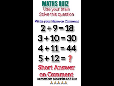 Math Quiz Challenge Solve this question