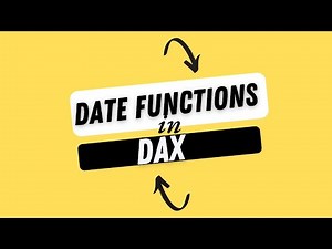 Date Function in DAX Microsoft PowerBI Desktop