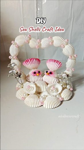 DIY Seashell Crafts 🐚 | Home Decoration Ideas | Easy Craft #diy #shorts #craftideas #seashell #art
