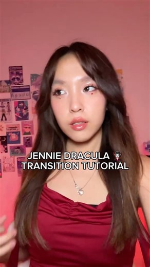THE TUTORIAL TO JENNIE DRACULA TRANSITION 🧛🏻‍♀️ RESULT IS LINKED! #jennie #dracula #transition
