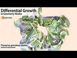 Differential Growth (Blender Geometry-Nodes)