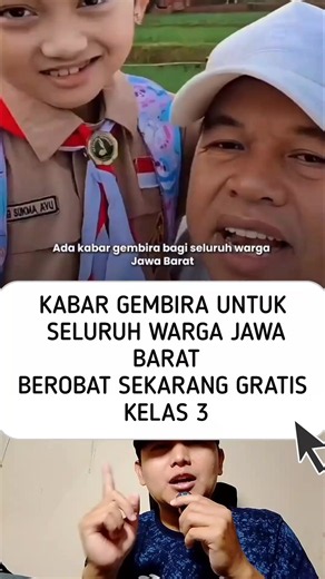 Warga Jawa Barat dapat menikmati layanan berobat gratis di kelas III melalui program sinergi Pemprov Jabar dan kabupaten/kota yang diresmikan oleh Gubernur Dedi Mulyadi pada Oktober 2026. Ketentuan Layanan Kesehatan Gratis • Sasaran Warga: Berlaku bagi seluruh warga berdomisili Jawa Barat yang dibuktikan dengan KTP atau KK Jabar. • Tanpa Syarat Rumit: Warga yang tidak punya BPJS Kesehatan, menunggak iuran, atau belum memiliki KTP tetap dijamin asalkan terkonfirmasi sebagai warga Jabar. • Cakupan