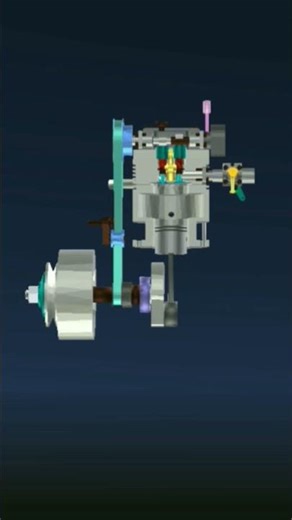 Spark Ignition Engine/3d animation video...