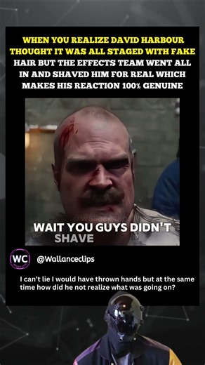 Stranger Things David Harbour Real Shave | Behind The Scenes Facts Stranger Things Movie Secrets