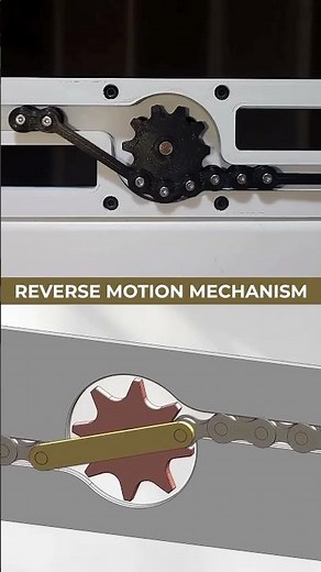 Mechanism for Reverse Motion 🔄 #chain #mechanism #mechanical #engineering #cadcam