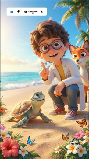 Why Do Turtles Have Shells? 🐢 Amazing Turtle Facts for Kids! #shorts #education #funny #kidsvideo