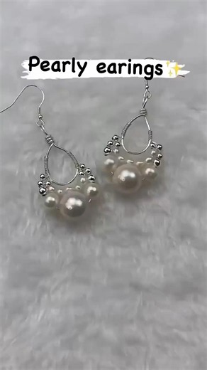diy pearly earings #diy #earrings