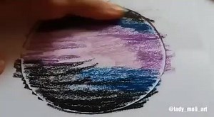 9.8K views · 53 reactions | How to make circle Galaxy with oil pastels . Watch till the end, and check out the result on my previous post  Follow me: www.instagram.com/lady_meli_art | Lady Meli's art | Facebook