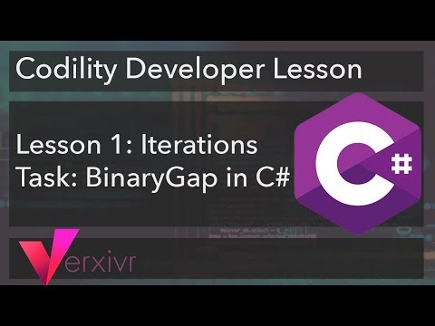 C# Tutorial - Solving the Binary Gap Codility Developer Lesson using C#
