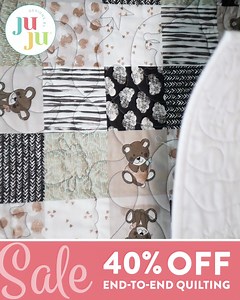 670 reactions · 32 shares | Thinking of starting a new quilting project? Our End-to-End designs are now 40% OFF!  Patterns include sophisticated swirls, fun flowers, adorable animals, and so much more... * Sale ends Monday, 10/2/23 11:59pm EDT | Designs by JuJu | Facebook