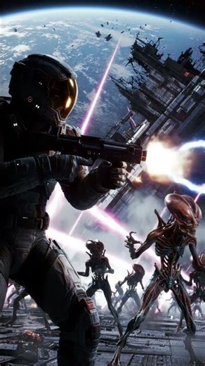 Epic Space Battle AI vs Alien War on the Moon || #ai