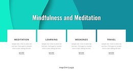 Mindfulness and meditation - Html Code Example by Nicepage