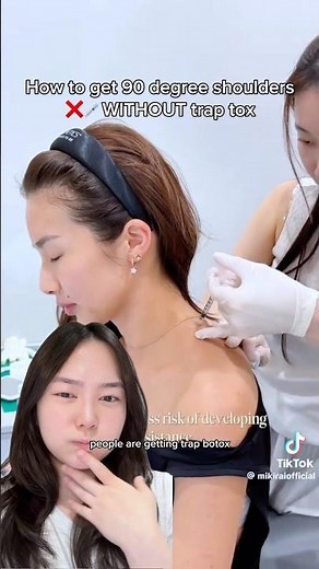 How to get 90 degree shoulders WITHOUT trap tox #kbeauty #beautytrends #beautytips #botox