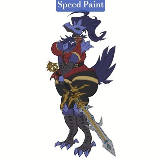 Raffle Prize! Anthro Corviknight OC Speedpaint! #LongerTimelapseOnDeviantArt #LinkInDaDescription