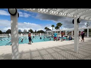 First Time Playing Water Volleyball In A Sports Swimming Pool @ The Villages Florida