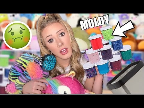 DECLUTTERING MY FIDGET, SLIME, & SQUISHMALLOW COLLECTION! 😱 *MUST SEE*