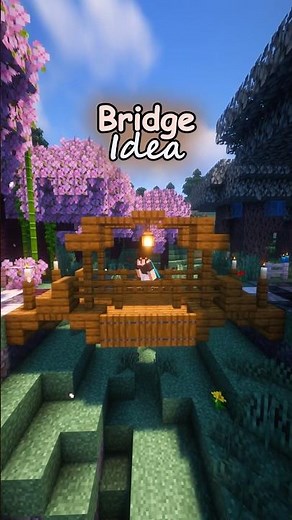 How to make a Cute Wooden Bridge in Minecraft! #minecraft