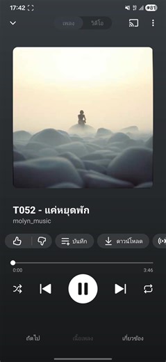 แค่หยุดพัก #molynmusic #เทรนวันนี #กระแสมาแรง #เพลงฮิตtik #เพลงเพราะ