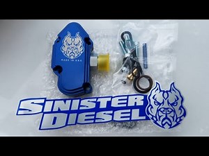 Sinister Diesel Blue spring upgrade kit install and no more leaking fuel.