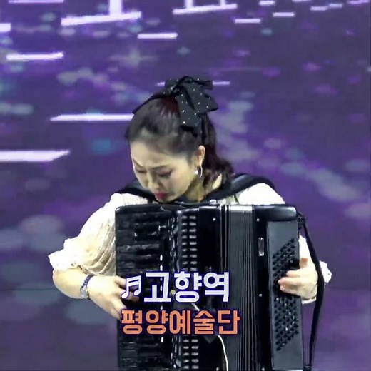 아코디언연주 - 고향역 #나훈아 #평양예술단