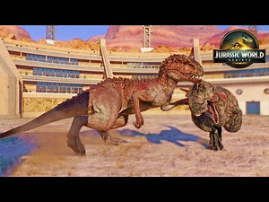Indominus Rex Takes Down T.REX in EPIC Jurassic World Rebirth Battle