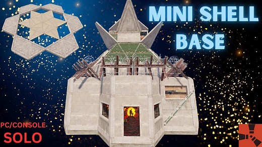 Rust: 1-2人简单便宜带外壳和bunker的基地设计建筑教学