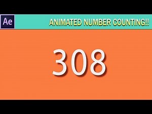 Simple Number Counting up Animation in After Effects (CC 2017 Tutorial)
