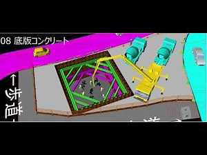 令和4年度小禄道路橋梁下部工（P21D）工事 施工ステップイメージ