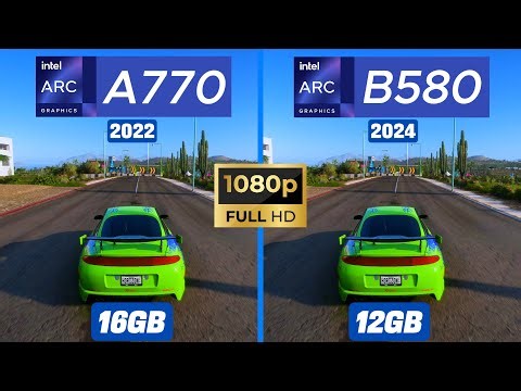ARC A770 vs B580 Comparison Test with 10 Games, on Full HD / 1080p. XeSS, RT, FG.