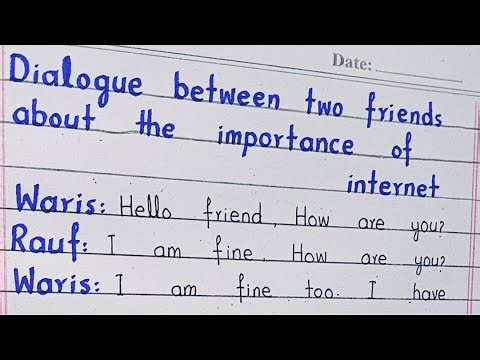 "Dialogue Between Two Friends on Internet and Education | English Conversation for Students"